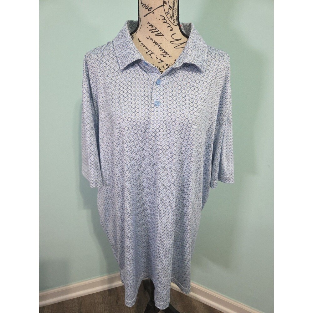 Vineyard Vines Performance Golf Polo Shirt Mens 2XL blue XXL